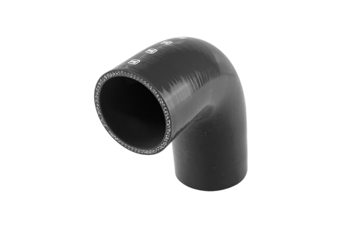 90 Reducer Elbow 2.50"-2.75" Black