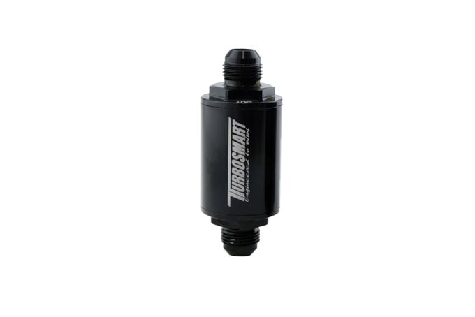 FPR Billet Fuel Filter 10um AN-10 - Black